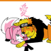 Naruto and Sakura wolf love you