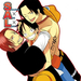 Luffy  Shanks and Ace by Hisagi Chan