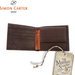 Soft Leather Coin Wallet brown  interior logo