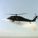 A UH-60 Black Hawk test fires an AGM-114A Hellfire tactical air-