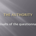 Authority questionnaire