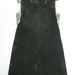 90802A-03  PRADA BLACK COTTON JERSEY&POLYESTER&VELOUR DRESS SIZE