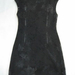 90807A-05 PRADA BLACK COTTON&POLYESTER&VELOUR DRESS SIZE 2 4 6(B