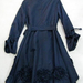 90725C-3 GUCCI BLUE POLYESTER DUSTCOAT SIZE 2 4 6(BACK) PRICE US