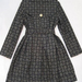 90801B-24 GUCCI BLACK COTTON DUSTCOAT SIZE 2 4 6(BACK) PRICE USD