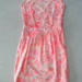 90806C-22 CHANEL PINK POLYESTER JERSEY DRESS SIZE 2 4 6 PRICE US