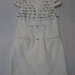 90810B-41 CHANEL WHITE WOOL&COTTON DRESS SIZE 2 4 6 PRICE USD 48