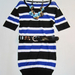 90922B-35  CHANEL BLUE COTTON JERSEY  SWEATERS SIZE ONE SIZE (FR