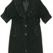 91008A-11A   CHANEL BLACK WOOL&COTTON  COAT SIZE 2 4 6 PRICE USD