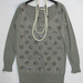 90802A-16B   MIU MIU GREY COTTON JERSEY TOP SIZE 4 6  PRICE USD 