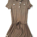 90716C-11 DKNY KHAKI COTTON JERSEY DRESS SIZE 2 4 6 PRICE USD 41