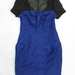 91015A-40  DKNY BLUE WOOL DRESS SIZE 2 4 6 PRICE USD28