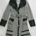 90923A-39 MOSCHINO GREY VELVET MATERIAL JACKET SIZE 2 4 6 PRICE 