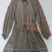 90804A-14A ANNASUI GREEN COTTON&POLYESTER DRESS SIZE 2 4 6 PRICE