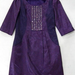 90808B-1A ANNASUI PURPLE POLYESTER DRESS SIZE 2 4 6 PRICE USD 46