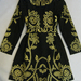 90921A-38  ANNA SUI BLACK TERYLENE DRESS SIZE 2 4 6(BACK) PRICE 