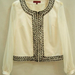 90715E-22 KENZO WHITE COTTON&POLYESTER COAT SIZE 34 36 38 PRICE 