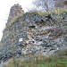 Somoskői vár, a fekvő bazaltoszlopok végei