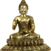 preaching buddha seated on wide double lotus pedestal rp46