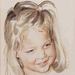 P14 Sketch of girl-watercolour d